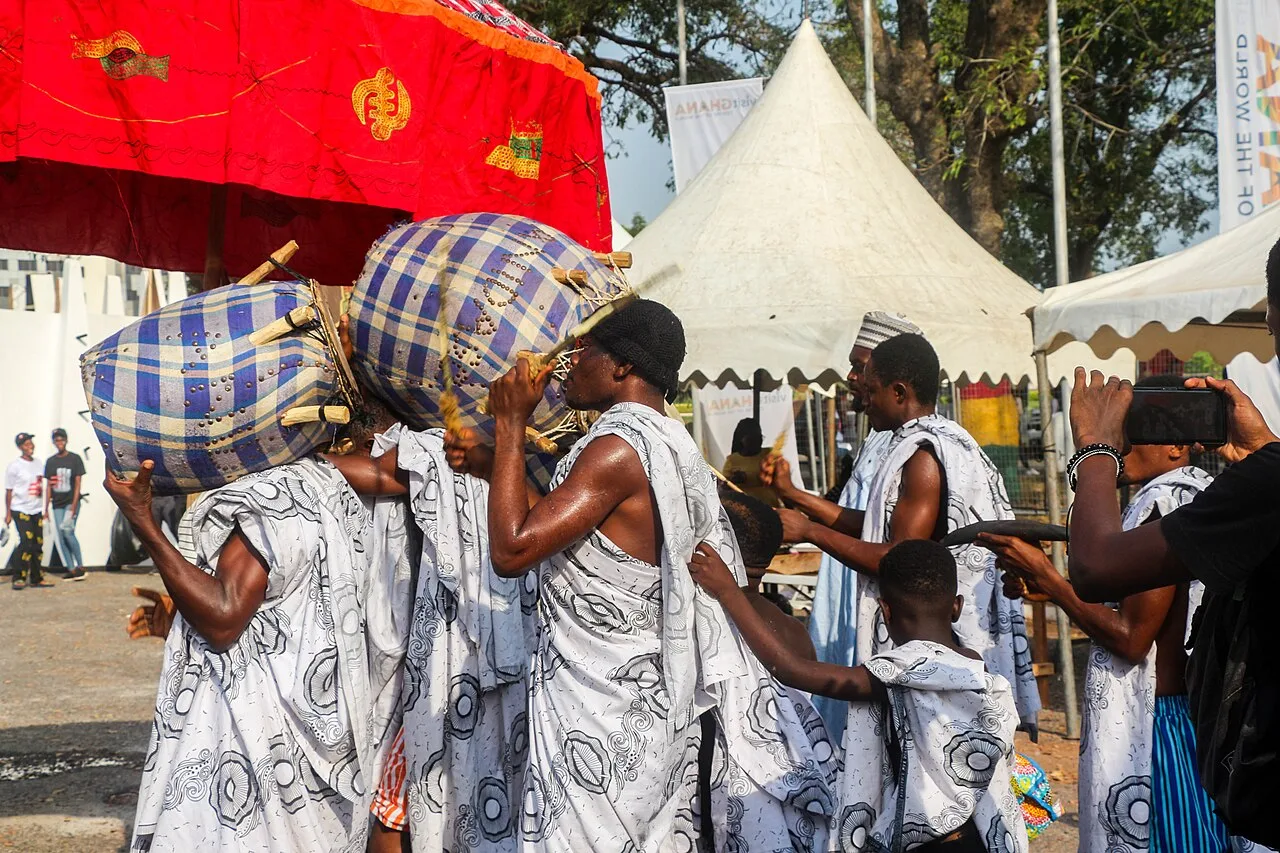Traditional drumming at Taste of Ghana Festival in 2023